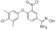 4-(4-클로로-3,5-다이메틸페녹시)-N'-하이드록시-3-니트로벤젠카복스이미다미드