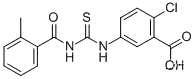 2- 클로로 -5-[[[(2-METHYLBENZOYL) AMINO] THIOXOMETHYL] AMINO] -BENZOIC ACID