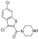1-[(3,6-DICHLORO-1-BENZOTHIEN-2-YL)CARBONYL]피페라진