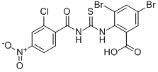 3,5-디브로모-2-[[[(2-클로로-4-니트로벤졸)아미노]티옥소메틸]아미노]-벤조산