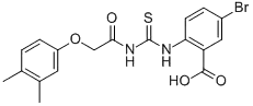 5-BROMO-2-[[[[(3,4-DIMETHYLPHENOXY)아세틸]아미노]티옥소메틸]아미노]-벤조산