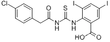 2-[[[[(4-클로로페닐)아세틸]아미노]티옥소메틸]아미노]-3,5-디요오도-벤조산