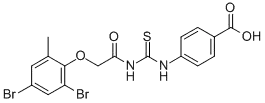 4-[[[((2,4-DIBROMO-6-메틸페녹시)아세틸]아미노]티옥소메틸]아미노]-벤조산