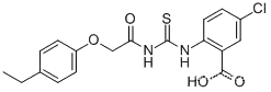 5-클로로-2-[[[[(4-ETHYLPHENOXY)아세틸]아미노]티옥소메틸]아미노]-벤조산