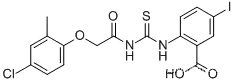 2-[[[(4-CHLORO-2-메틸페녹시)아세틸]아미노]티옥소메틸]아미노]-5-아이오도-벤조산