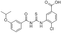 4-클로로-3-[[[[3-(1-메틸에톡시)벤조일]아미노]티옥소메틸]아미노]-벤조산