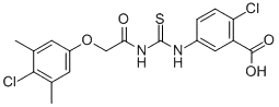 2-클로로-5-[[[[(4-클로로-3,5-디메틸페닐페녹시)아세틸]아미노]티옥소메틸]아미노]-벤조산
