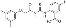 2-[[[[(3,5-디메틸페녹시)아세틸]아미노]티옥소메틸]아미노]-5-요오도-벤조산
