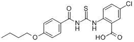 2-[[[(4-부톡시벤조일)아미노]티옥소메틸]아미노]-5-클로로-벤조산