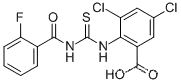 3,5-디클로로-2-[[[(2-플루오로벤졸)아미노]티옥소메틸]아미노]-벤조산
