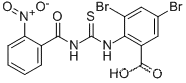 3,5-디브로모-2-[[[(2-니트로벤졸)아미노]티옥소메틸]아미노]-벤조산