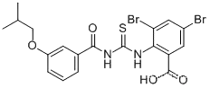 3,5-디브로모-2-[[[[3-(2-메틸프로폭시)벤조일]아미노]티옥소메틸]아미노]-벤조산