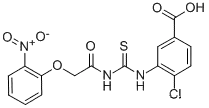 4- 클로로 -3-[[[[(2-NITROPHENOXY) ACETYL] AMINO] THIOXOMETHYL] AMINO] -BENZOIC ACID