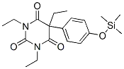 1,3,5-トリエチル-5-{4-[(トリメチルシリル)オキシ]フェニル}-1,3-ジアジナン-2,4,6-トリオン