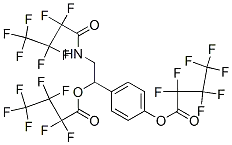 ヘプタフルオロ酪酸4-[2-[(ヘプタフルオロブチリル)アミノ]-1-[(ヘプタフルオロブチリル)オキシ]エチル]フェニル