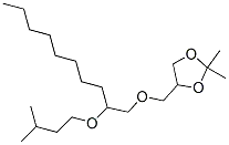 2,2-ジメチル-4-({[2-(3-メチルブトキシ)デシル]オキシ}メチル)-1,3-ジオキソラン