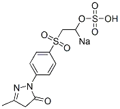 황산=2-[p-(3-메틸-5-옥소-2-피라졸린-1-일)페닐술포닐]에틸=나트륨에스테르염