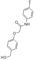 N- (4- 플루오로 페닐) -2- [4- (히드 록시 메틸) 페녹시] 아세트 아미드
