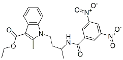1-[3-(3,5-디니트로벤조일아미노)부틸]-2-메틸-1H-인돌-3-카르복실산 에틸 에스테르