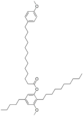 13-(4-메톡시페닐)트리데칸산 2-데실-3-메톡시-5-펜틸페닐 에스테르