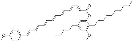 15-(4-메톡시페닐)-2,4,6,8,10,12,14-펜타데카헵타엔산 2-데실-3-메톡시-5-펜틸페닐 에스테르