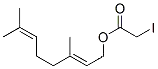 요오도아세트산(2E)-3,7-디메틸-2,6-옥타디에닐 에스테르