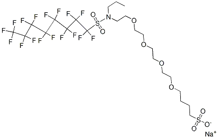 4-[2-[2-[2-[2-[N-プロピル-N-(ヘプタデカフルオロオクチル)スルホニルアミノ]エトキシ]エトキシ]エトキシ]エトキシ]ブタン-1-スルホン酸ナトリウム