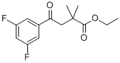 에틸렌 4- (3,5-DIFLUOROPHENYL) -2,2-DIMETHYL-4-OXOBUTYRATE