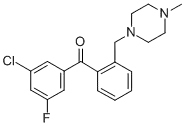 3-CHLORO-5-FLUORO-2'-(4-METHYLPIPERAZINOMETHYL) 벤조페논