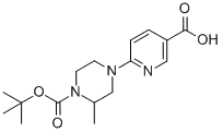 4-(5-카르복시-피리딘-2-일)-2-메틸-피페라진-1-카르복시산 tert-부틸 에스테르