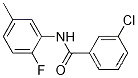 3- 클로로 -N- (2- 플루오로 -5- 메틸페닐) 벤자 미드, 97 %