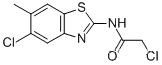 2-CHLORO-N-(5-CHLORO-6-METHYL-2-BENZOTHIAZOLYL)-아세트아미드