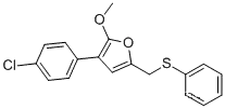 3-(4-클로로-페닐)-2-메톡시-5-페닐설파닐메틸-푸란