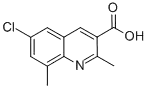 6- 클로로 -2,8- 디메틸 퀴놀린 -3- 카르 복실 산