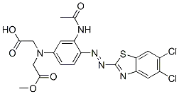 2,2'-[3-아세틸아미노-4-(5,6-디클로로벤조티아졸-2-일라조)페닐이미노]비스(아세트산 메틸) 에스테르
