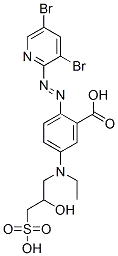 2-[(3,5-ジブロモピリジン-2-イル)アゾ]-5-[エチル(2-ヒドロキシ-3-スルホプロピル)アミノ]安息香酸