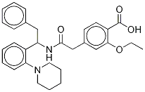 레파글리나이드 관련 화합물 C(25 MG) ((S)-2-ETHOXY-4-[2-[[2-PHENYL-1-[2-(1-PIPERIDINYL)PHE-NYL]ETHYL]AMINO]-2-OXOETHYL ] 벤조산)