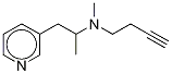 N-3-부티닐-N,a-디메틸-(3-피리디닐)에탄아민