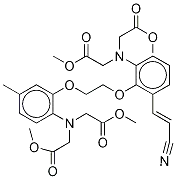 5- (2- 시아 노프로 페닐) -5 메틸-비스-(2- 아미노 페녹시 메틸렌) -N, N, N 테트라 아세테이트 메틸 에스테르
