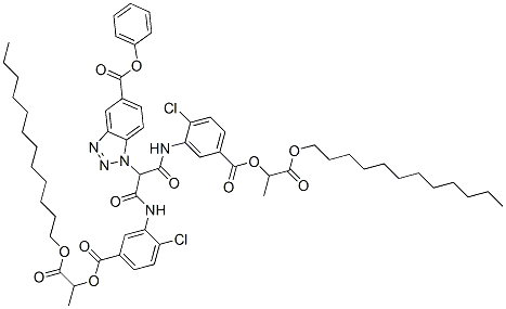 1-[ビス[[2-クロロ-5-[[1-(ドデシルオキシカルボニル)エトキシ]カルボニル]フェニル]カルバモイル]メチル]-1H-ベンゾトリアゾール-5-カルボン酸フェニル