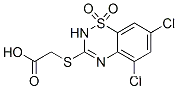 [[(5,7-ジクロロ-2H-1,2,4-ベンゾチアジアジン1,1-ジオキシド)-3-イル]チオ]酢酸