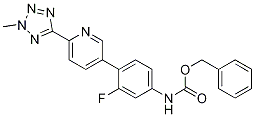 CarbaMicacid,N-[3-fluoro-4-[6-(2-Methyl-2H-tetrazol-5-yl)-3-pyridinyl]phenyl]-,phenylMethylester