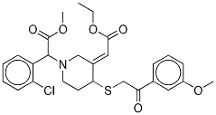 trans-Clopidogrel-MP-13C,d3 Ethyl Ester Derivative
(DiastereoMers의 혼합물)