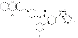 3-[2-[4-[(Z)-(4-Fluoro-2-[4-(6-fluoro-1,2-benzisoxazol-3-yl)piperidin-1-yl)phenyl](hydroxyiMino)Methyl]piperidin-1-yl]ethyl]-2-Methyl-6,7,8,9-tetrahydro-4H-pyrido[1,2-a]pyriMidin-4-one
(리스페리돈 불순물)