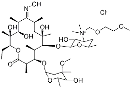 3'-De(디메틸아미노)-3'-[[(2-메톡시에톡시)메틸]디메틸아민모니오]에리스로마이신 9-OxiMe 염화물