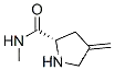2-피롤리딘카르복스아미드,N-메틸-4-메틸렌-,(S)-(9CI)