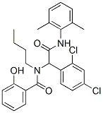 벤젠아세트아미드, 알파-[부틸(2-히드록시벤조일)아미노]-2,4-디클로로-N-(2,6-디메틸페닐)-(9CI)