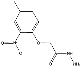 2- (4-METHYL-2-NITROPHENOXY) 아세토 하이 드라 지드