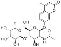 4-메틸움벨리페릴 2-아세트아미도-2-데옥시-4-O-(aL-푸코피라노실)-bD-글루코피라노사이드