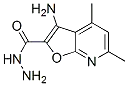 푸로[2,3-b]피리딘-2-카르복실산, 3-아미노-4,6-디메틸-, 히드라지드(9CI)